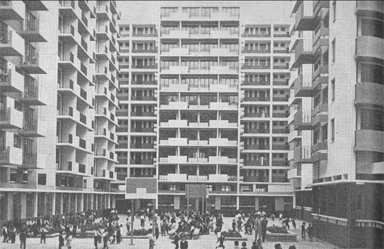 北角邨(圖片來源：Hong Kong Housing Authority Annual Report, 1953-1954)